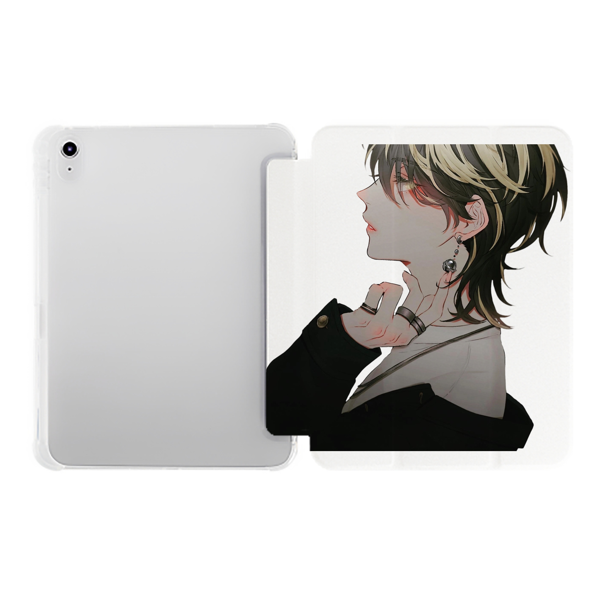 （画像用） 東京リベンジャーズ Tokyo Revengers IPad ケース ペン収納付き 三つ折りスタンド PUレザー×シリコン 対応機種9.5/10.5/10.9インチ